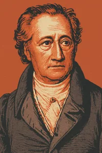 Karikatur von Goethe